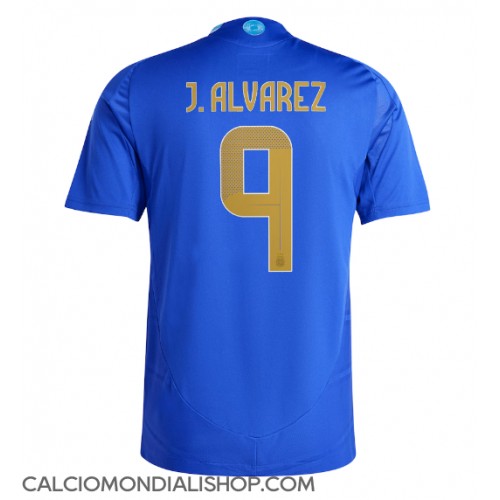 Maglie da calcio Argentina Julian Alvarez #9 Seconda Maglia Copa America 2024 Manica Corta